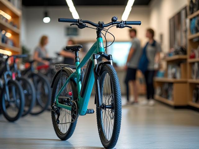 E-bike verkoop in winkel